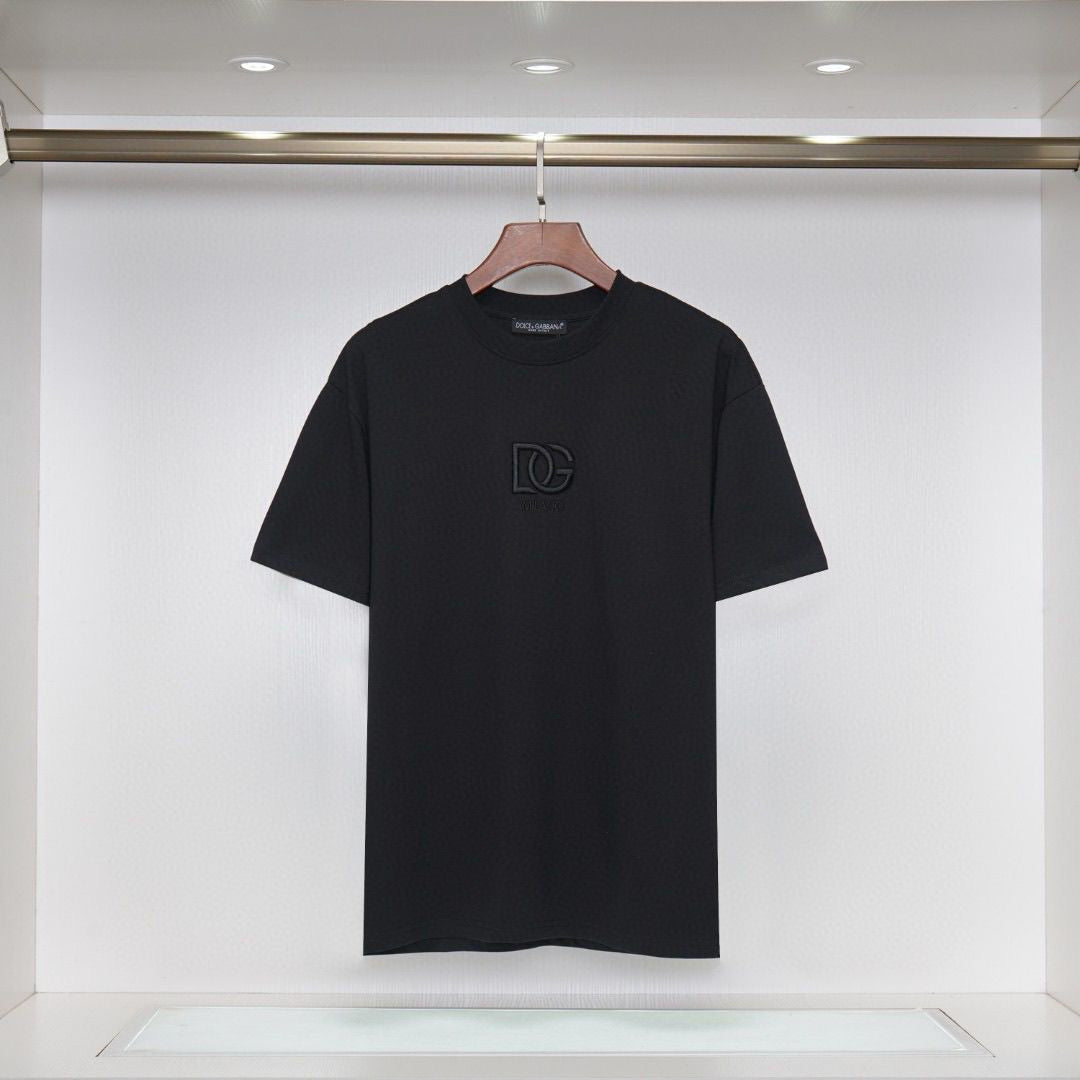 D*G Streetwear Cotton T-Shirt #10 | Men's Black White Orange Tee