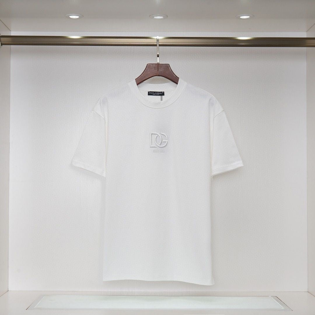 D*G Streetwear Cotton T-Shirt #10 | Men's Black White Orange Tee