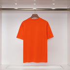 Streetwear Cotton T-Shirt #10 | Men's Black White Orange Tee