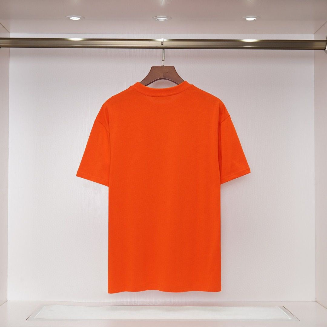 D*G Streetwear Cotton T-Shirt #10 | Men's Black White Orange Tee