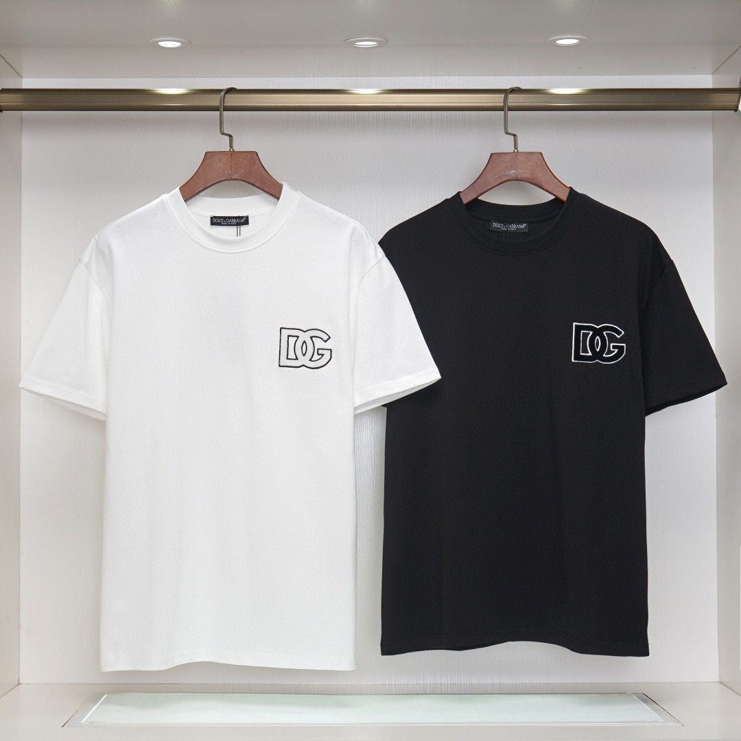 D*G Men's Cotton Streetwear T-Shirt #11 | Black & White Tee