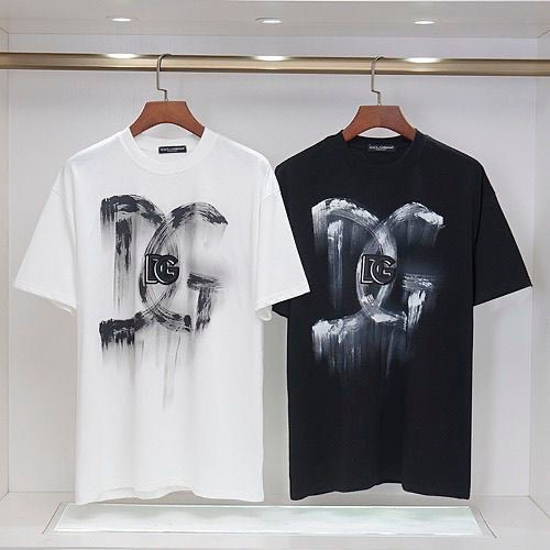 D*G Streetwear T-Shirt #12 | Men's Cotton Tee in Black & White