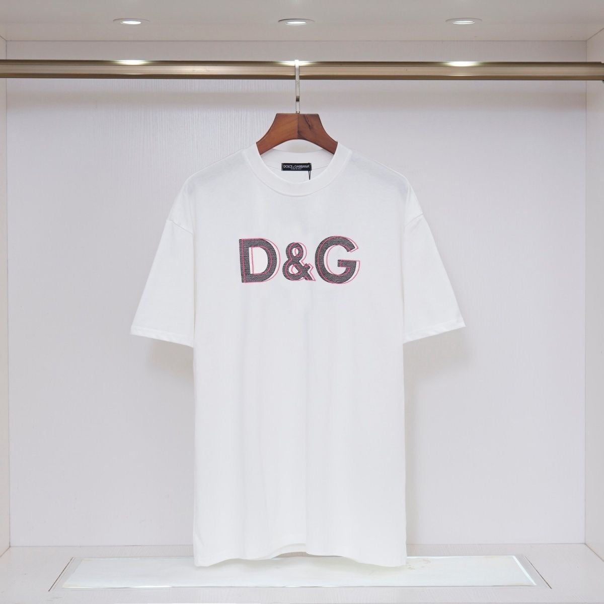 D*G Street Style T-Shirt #13 | Men's Black & White Cotton Tee