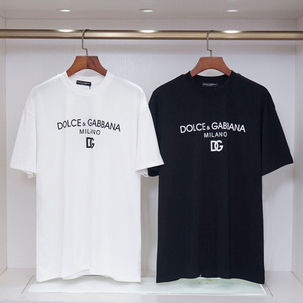 D*G Men's Streetwear T-Shirt #14 | Black & White Cotton Tee