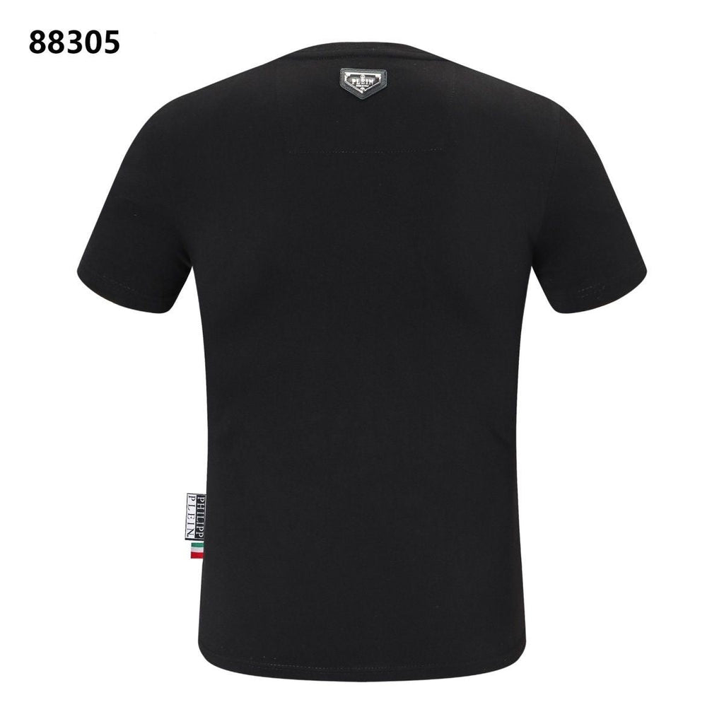 PP Black Cotton Streetwear T-Shirt #40 | Men's Tee