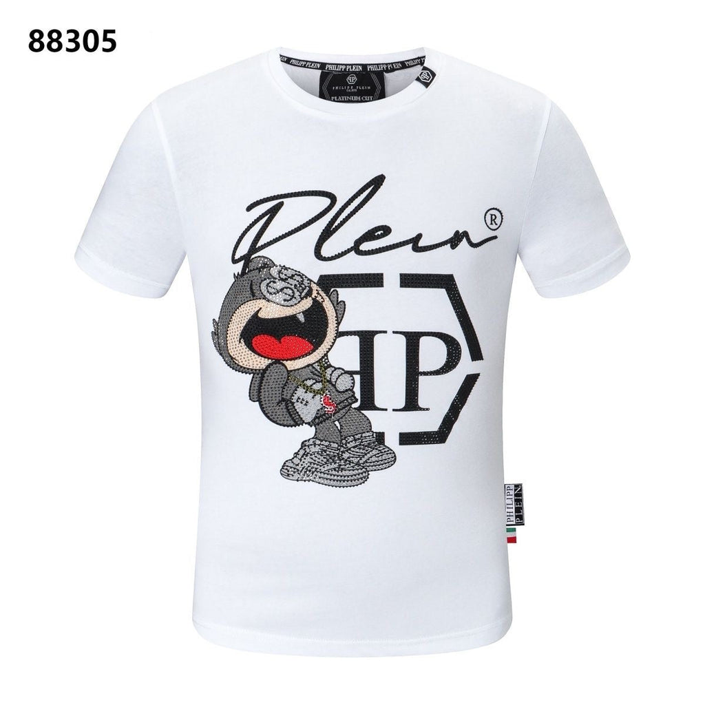 PP Black Cotton Streetwear T-Shirt #40 | Men's Tee