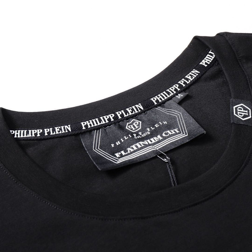 PP Black Cotton Streetwear T-Shirt #40 | Men's Tee