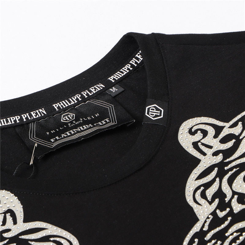 PP Black Cotton Street Style T-Shirt #35 | Men's Tee