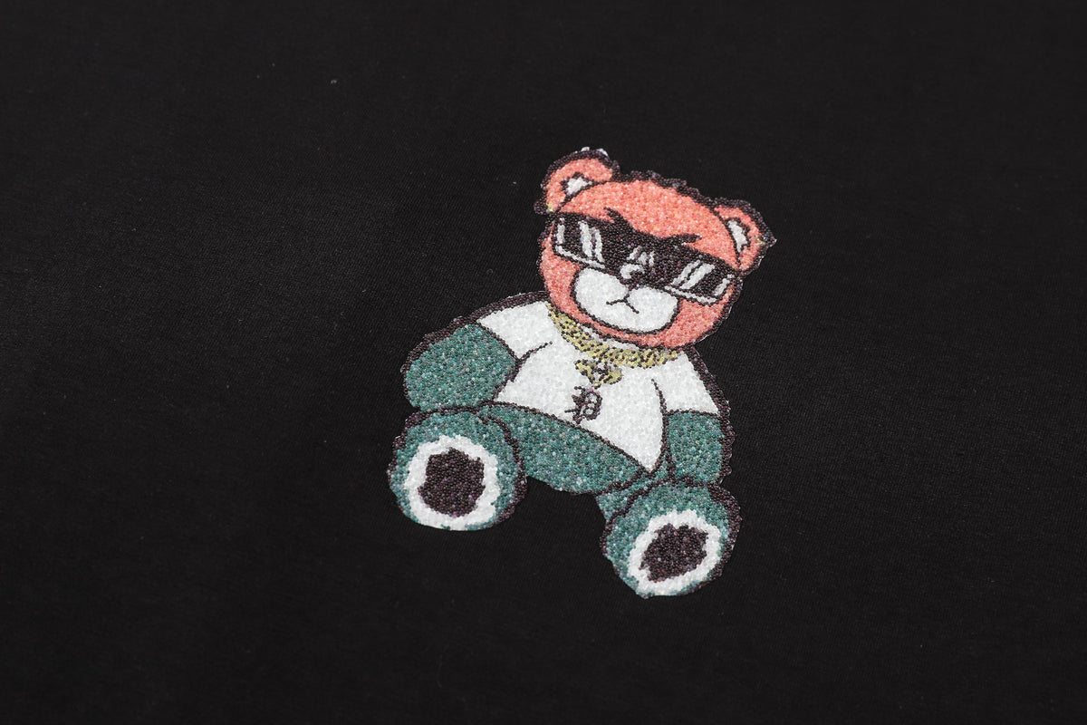 PP Black Streetwear Cotton T-Shirt #55 | Men's Tee