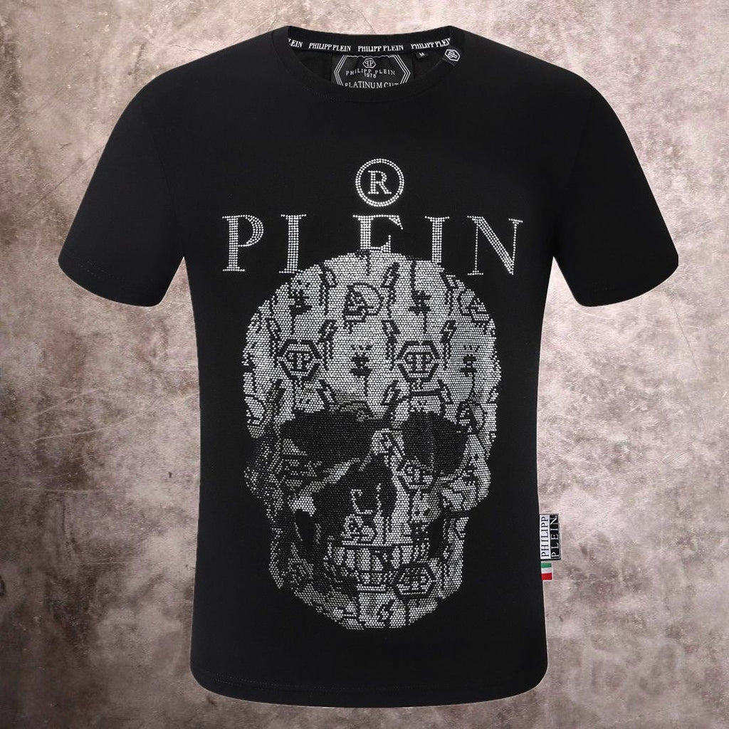 PP Men's Black Cotton Street Style T-Shirt #21