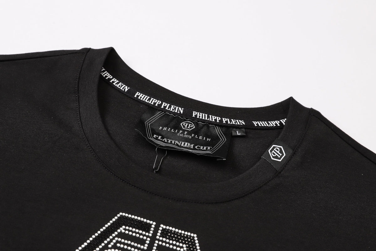 PP Black Cotton Street Style T-Shirt #57 | Men's Tee