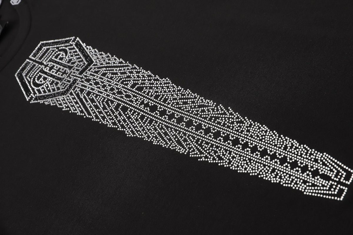 PP Black Cotton Street Style T-Shirt #57 | Men's Tee