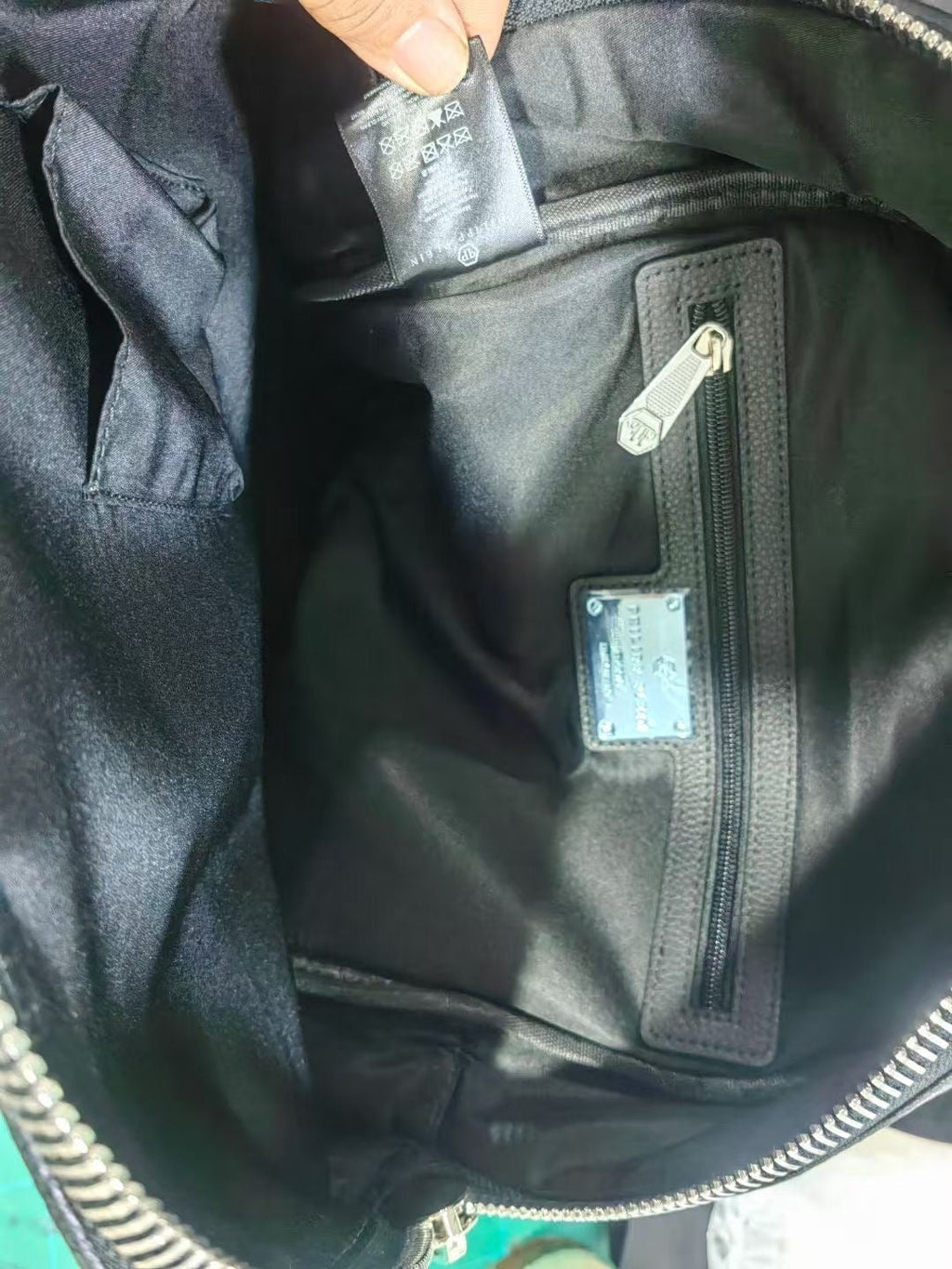 PP Black Leather Bag #9