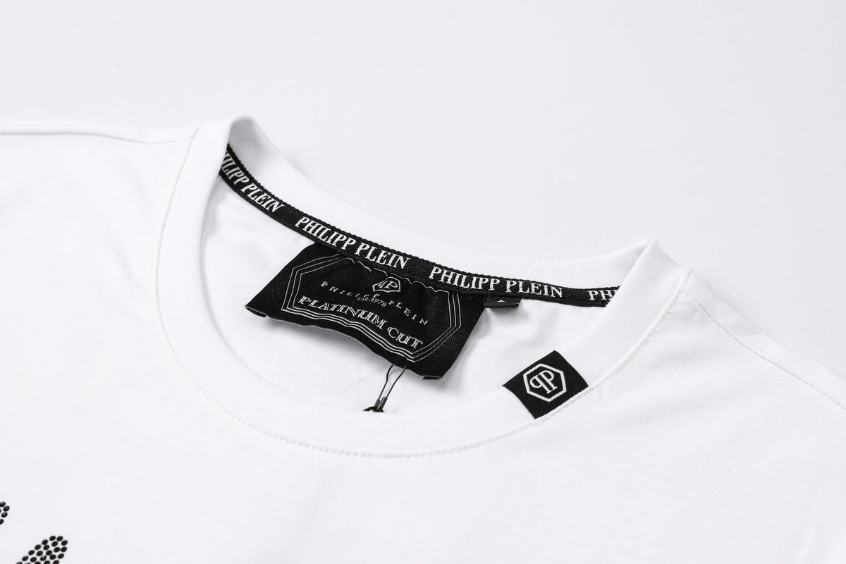 PP Black Streetwear Cotton T-Shirt #61 | Men's Tee