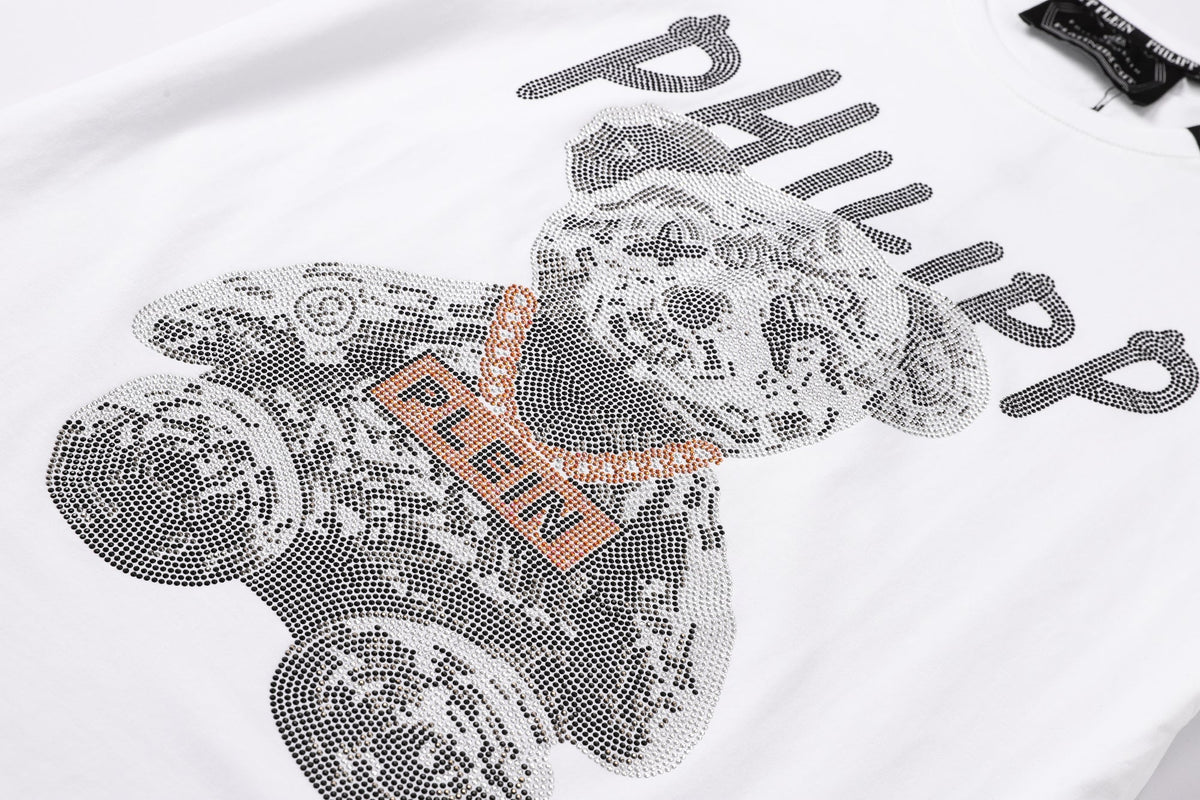 PP Black Streetwear Cotton T-Shirt #61 | Men's Tee