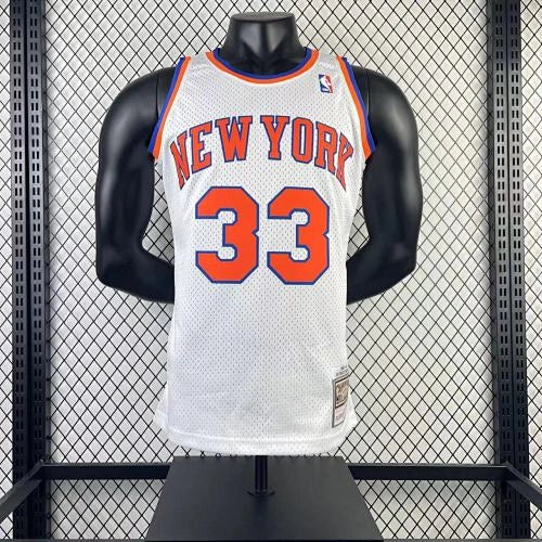 Patrick Ewing New York Knicks No.33 Throwback Swingman Jersey 1991-92 - View 919