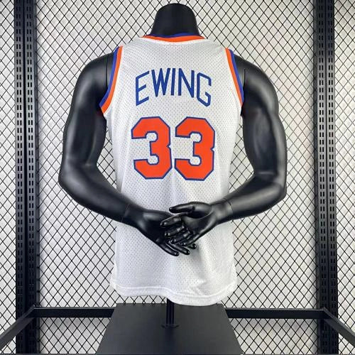 Patrick Ewing New York Knicks No.33 Throwback Swingman Jersey 1991-92 - View 919