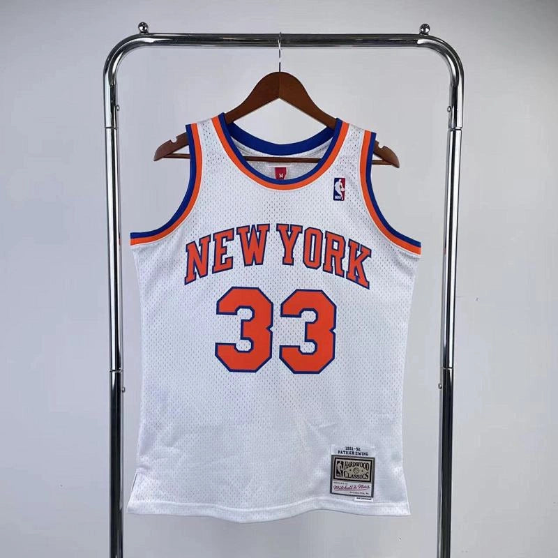 Patrick Ewing New York Knicks No.33 Throwback Swingman Jersey 1991-92 - View 919