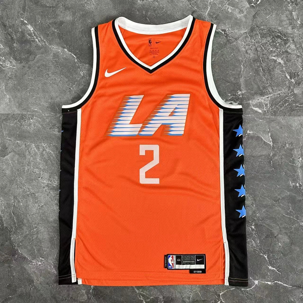 Kawhi Leonard No.2 Los Angeles Clippers City Edition Jersey 2025-26 NBA Authentic Swingman Jersey - View 2