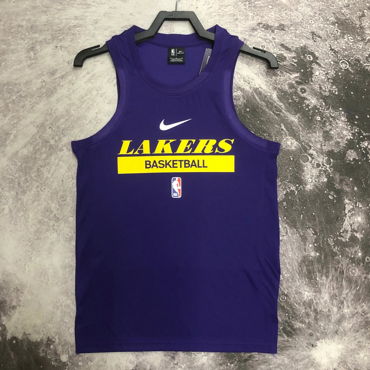 Lakers Front Full View in Purple — Flatlay