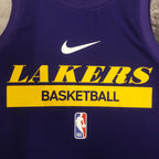 Lakers Front Full View in Purple — Flatlay