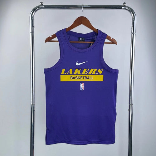 Lakers Front Full View in Purple — Hanging