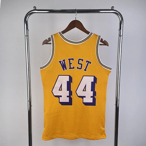 Jerry West Los Angeles Lakers No.44 Throwback Swingman Jersey 1971-72 - View 717