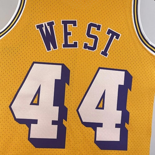 Jerry West Los Angeles Lakers No.44 Throwback Swingman Jersey 1971-72 - View 717