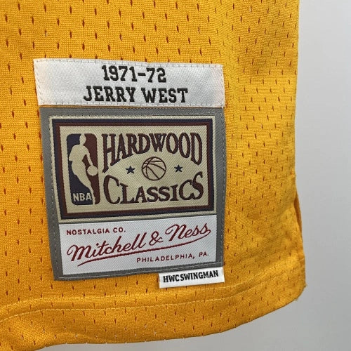 Jerry West Los Angeles Lakers No.44 Throwback Swingman Jersey 1971-72 - View 717