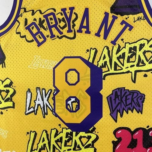 Kobe Bryant Los Angeles Lakers No.8 Throwback Swingman Jersey 1996-97 - View 969