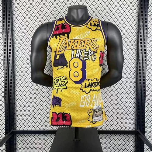 Kobe Bryant Los Angeles Lakers No.8 Throwback Swingman Jersey 1996-97 - View 969