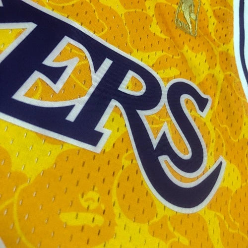 Los Angeles Lakers Los Angeles Lakers No. BAPE Camo Jersey  - View 13