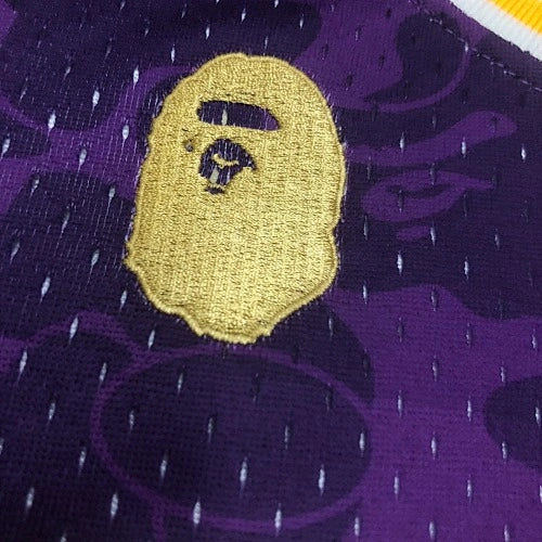 Los Angeles Lakers Los Angeles Lakers No. BAPE Camo Jersey  - View 11