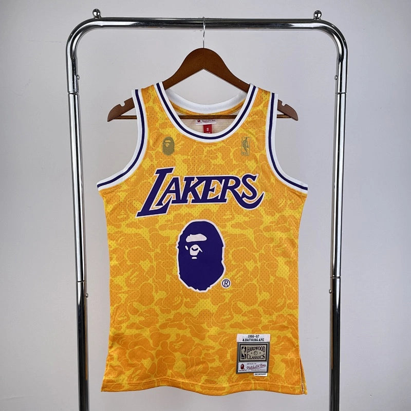 Los Angeles Lakers Los Angeles Lakers No. BAPE Camo Jersey  - View 1