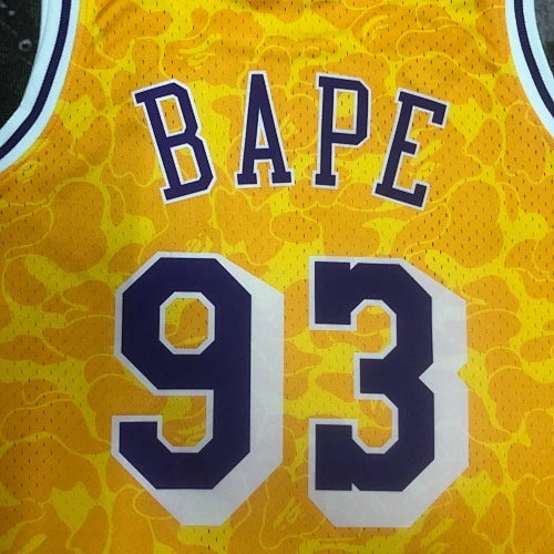 Los Angeles Lakers Los Angeles Lakers No. BAPE Camo Jersey  - View 5