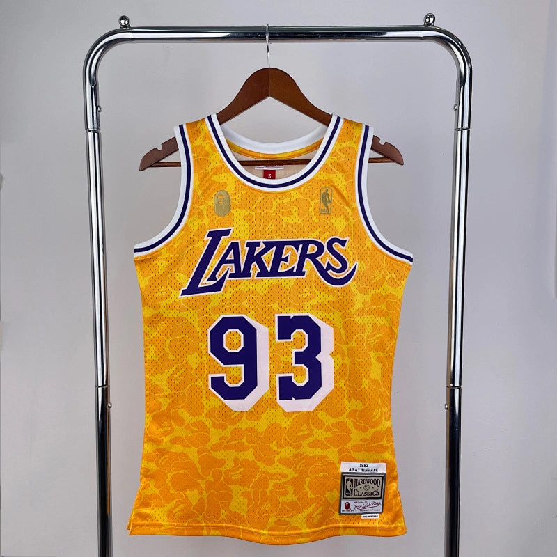 Los Angeles Lakers Los Angeles Lakers No. BAPE Camo Jersey  - View 1