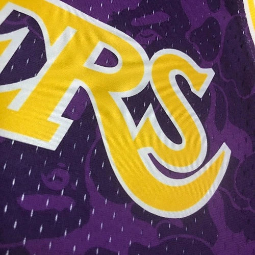 Los Angeles Lakers Los Angeles Lakers No. BAPE Camo Jersey  - View 12