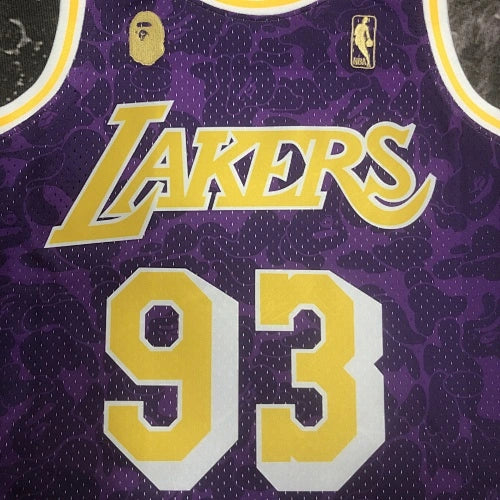 Los Angeles Lakers Los Angeles Lakers No. BAPE Camo Jersey  - View 16