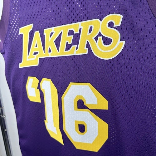 Los Angeles Lakers Los Angeles Lakers No. Swingman Jersey  - View 4