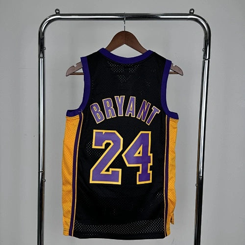 Kobe Bryant Los Angeles Lakers No.24 Throwback Crop Top Women's Jersey  - View 5