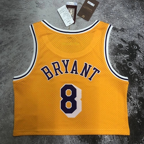 Kobe Bryant Los Angeles Lakers No.8 Throwback Crop Top Women's Jersey  Purple - View 22