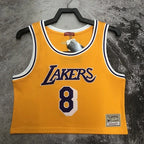 Kobe Bryant Los Angeles Lakers No.8 Throwback Crop Top Women's Jersey  Purple - View 25
