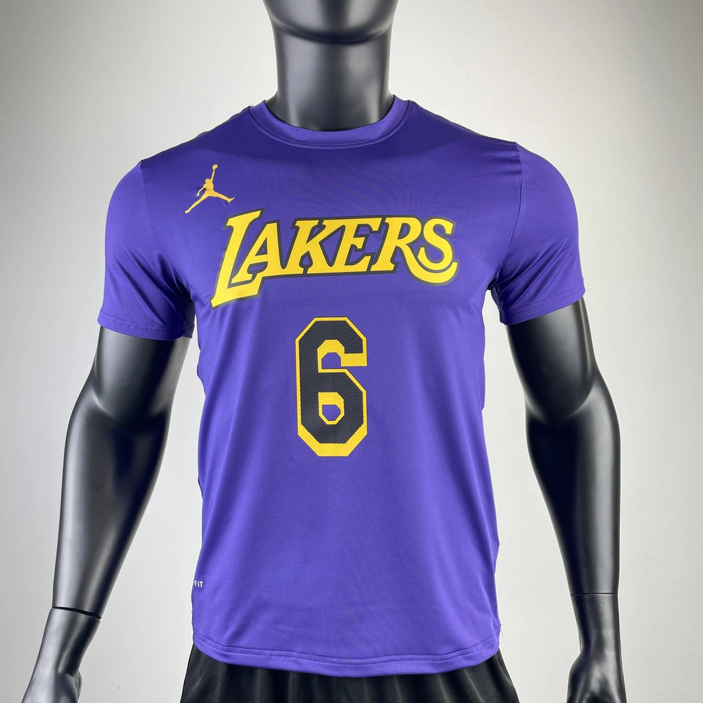 Los Angeles Lakers #6 Jordan Brand Jersey 2023 - View 003