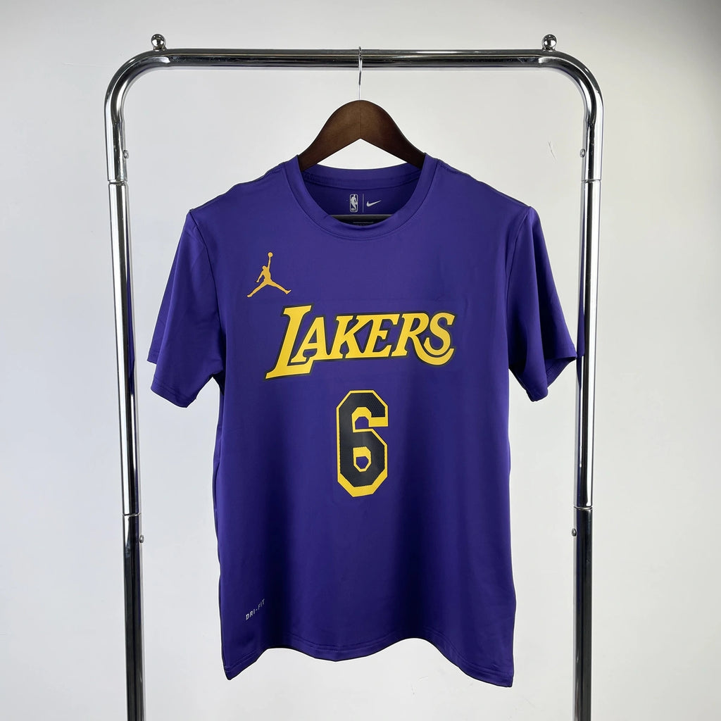 Los Angeles Lakers #6 Jordan Brand Jersey 2023 - View 005