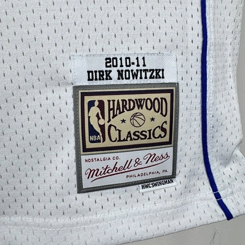 Dirk Nowitzki Dallas Mavericks No.41 Throwback Swingman Jersey 2010-11 - View 101