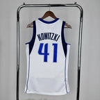 Dirk Nowitzki Dallas Mavericks No.41 Throwback Swingman Jersey 2010-11 - View 101