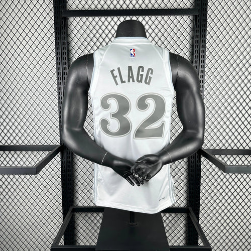 Mavericks BackFull City Jersey in White Mannequin 002
