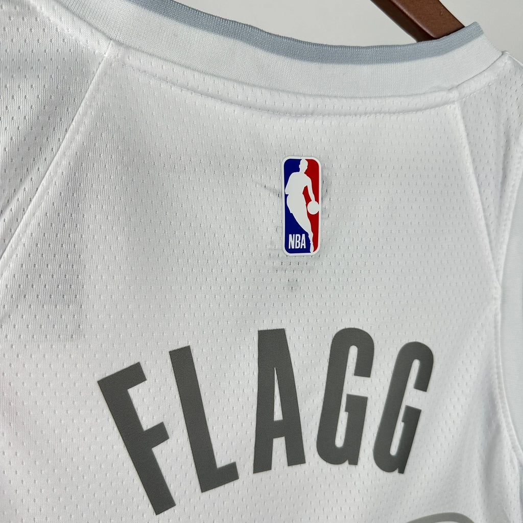 Mavericks BackNameNumber City Jersey in White Flatlay 005