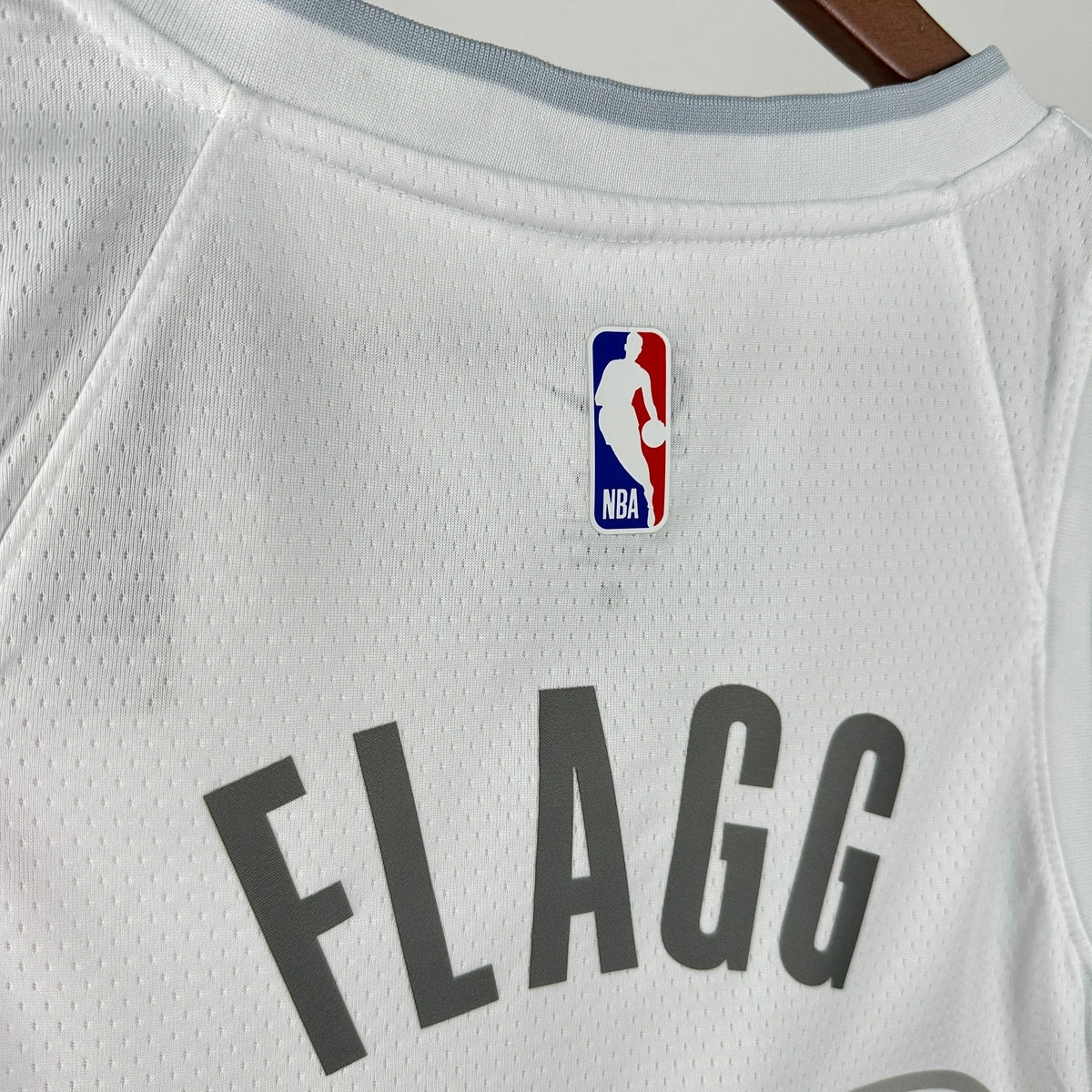 Mavericks BackNameNumber City Jersey in White Flatlay 005