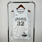 Mavericks FrontFull City Jersey in White Hanging 001